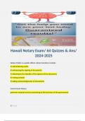 Hawaii Notary Exam/ 64 Quizzes & Ans/ 2024-2025