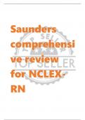 Saunders  comprehensi ve review  for NCLEXR