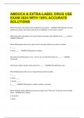  AMDUCA & EXTRA-LABEL DRUG USE EXAM 2024 WITH 100% ACCURATE SOLUTIONS