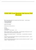   NURS 2003 Exam Questions And Answers Well Illustrated.