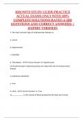 2024 WITS STUDY GUIDE PRACTICE  ACTUAL EXAMS ONLY WITH 100%  COMPLETE SOLUTIONS RATED A (200  QUESTIONS AND CORRECT ANSWERS) |  (EXPERT VERIFIED)