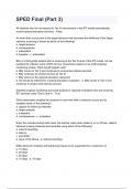 SPED Final (Part 3) questions and answers