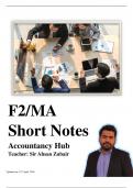 Summary FIA Foundations in Management Accounting FMA (ACCA F2) -  ACCA