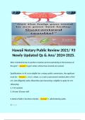 Hawaii Notary Public Review 2021/ 93 Newly Updated Qs & Ans/ 2024-2025.  Who is limited by law to perform notarial services pertaining to the business of the govt? - Answer: A govt notary whose fees & bonds are waived  Qualifications: In HI, to be eligibl