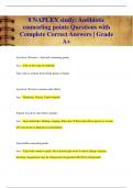 8 NAPLEX study: Antibiotic  counseling points Questions with  Complete Correct Answers | Grade  A+