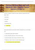 Nursing 214 Skin, Hair and Nails Questions with Complete Correct  Answers | Grade A+