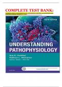 COMPLETE TEST BANK: UNDERSTANDING PATHOPHYSIOLOGY, 6TH EDITION CHAPTER 1-42 QUESTIONS AND ANSWERS ALREADY GRADED A+| 2024