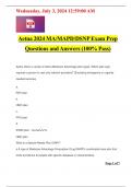 Aetna 2024 MA/MAPD/DSNP Exam Prep Questions and Answers (100% Pass)