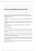 NJ Life and Health Insurance  2024