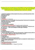 NURS 612 EXAM 3 MARYVILLE UNIVERSITY ADVANCED HEALTH ASSESSMENT EXAM 3 NEWEST 2024 ACTUAL 200+ QUESTIONS WITH DETAILED VERIFIED SOLUTIONS/A+ GRADE