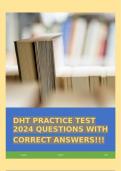 DHT PRACTICE TEST (The Door + Hardware Technician (DHT) is a level two credential for those who have displayed the technical competence to provide detailing, estimating, and project management skills on projects with an intermediate level of complexity of