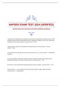 NAPSRX EXAM TEST 2024 WITH ACCURATE ANSWERS {VERIFIED}