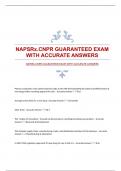 NAPSRx.CNPR GUARANTEED EXAM WITH ACCURATE ANSWERS