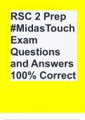 RSC 2 Prep #MidasTouch Exam Questions and Answers 100% Correct