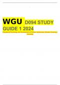 WGU D094 STUDY GUIDE 1 2024