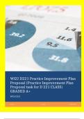 WGU D221 Practice Improvement Plan Proposal (Practice Improvement Plan Proposal task for D 221 CLASS) GRADED A+