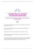 JOURNEYMAN OIL BURNER TECHNICIAN QUESTIONS WITH GUARANTEED ACCURATE ANSWERS