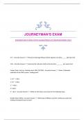 JOURNEYMAN'S EXAM WITH GUARANTEED ACCURATEANSWERS 2024