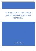 PDG TSgt Exam Questions and Complete Solutions Graded A+