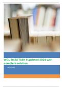 WGU D482 TASK 1 Updated 2024 with complete solution