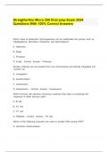 Straighterline Micro 250 final prep Exam 2024 Questions With 100- Correct Answers.