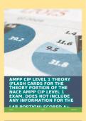 AMPP CIP LEVEL 1 THEORY (FLASH CARDS FOR THE THEORY PORTION OF THE NACE AMPP CIP LEVEL 1 EXAM. DOES NOT INCLUDE ANY INFORMATION FOR THE LAB PORTION) SCORED A+