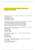 FAE (ILLINOIS) Exam Questions And Answers (Updated And Verified).