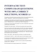 INTERNACHI TEST- COMPUCRAM QUESTIONS WITH 100% CORRECT SOLUTIONS, SCORED A+