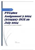 PYC4802 Assignment 3 2024 (672559)- DUE 26 July 2024