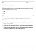 COG170 SECURITY QUESTIONS AND ANSWERS EXAM RATED A+