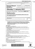 Exam (elaborations) Mathematics International Advanced Subsidiary/Adva 