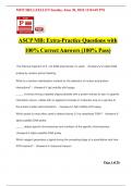 ASCP MB: Extra-Practice Questions with 100% Correct Answers (100% Pass)