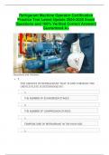 Refrigerant Machine Operator Certification Practice Test Latest Update 2024-2025 Exam Questions and 100% Verified Correct Answers Guaranteed A+