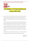 CITI Modules 9-17 Practice Questions and Answers (100% Pass)