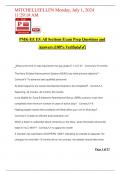 PMK-EE E5: All Sections Exam Prep Questions and Answers (100% Verified️️