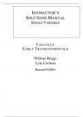 CALCULUS EARLY TRANSCENDENTALS  William Briggs,Lyle Cochran,Bernard Gillett