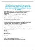 Child Care Understanding Developmentally  Appropriate Practices FL DCF (UDAP) Study  Guide Questions with Answers Already Graded  A+ Verified