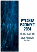 PYC4802 Assignment 3 2024 | Due 26 July 2024