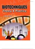 Solution manual for Biotechniques_Theory_and_Practice_eBook latest update 