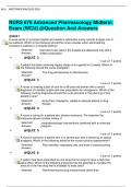 Nurs 676 advanced pharmacology midterm exam wcu question and answers