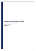 Volledige samenvatting Klinische Biologische Psychologie 2024 (17/20!) 