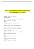     PTCB 2024 Exam questions and answers 100% guaranteed success.