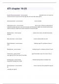 ATI chapter 16-25 Review Exam Questions And Complete Actual Answers.