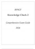 RPSGT Knowledge Check 2 Comprehensive Exam Guide 2024