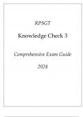 RPSGT Knowledge Check 3 Comprehensive Exam Guide 2024.