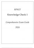 RPSGT Knowledge Check 1 Comprehensive Exam Guide 2024.