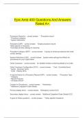 Epic Amb 400 Questions And Answers Rated A+.