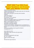 The NRNP Nursing Practice Nurse Practitioners Walden University  :2024-2025 - EXAM PREPARATIONs COMPILATION BUNDLE  100% GUARANTEED SUCCESS