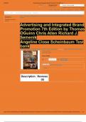 Advertising and Integrated Brand Promotion 7th Edition by Thomas OGuinn Chris Allen Richard J. Semenik Angeline Close Scheinbaum Test bank