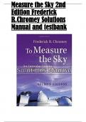 Measure the Sky 2nd Edition Frederick R.Chromey Solutions Manual and testbank 